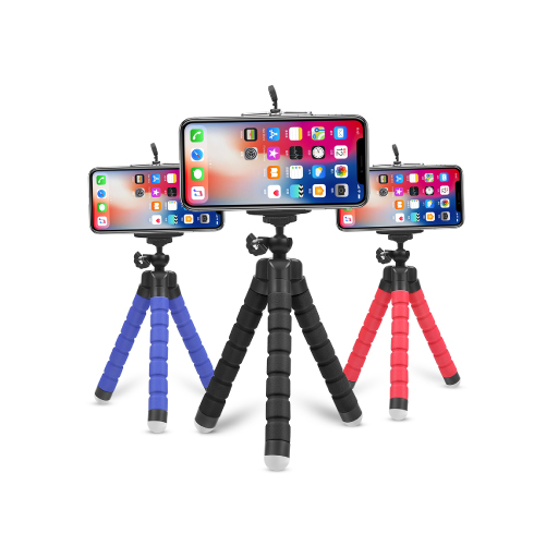  Trípode para teléfono, mini trípode ligero para teléfono móvil  para cámara (negro) : Electrónica