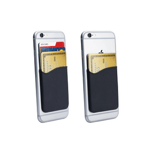 Tarjetero de silicona para teléfono móvil, funda tipo billetera, bolsillo  para casi todos los teléfonos móviles