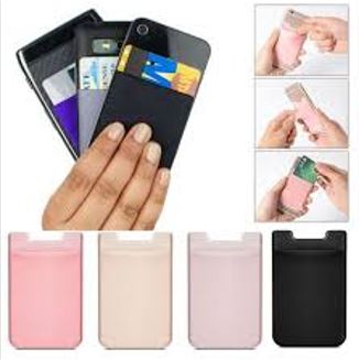 Tarjetero de silicona para celular