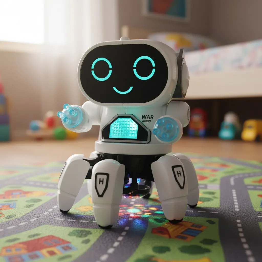 Robot Pulpo Con Luz Y Sonido Juguete Para Niños