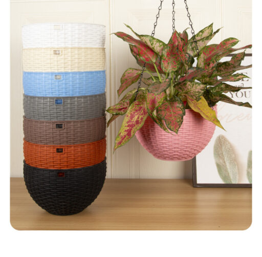 Maceta Colgante tipo Rattan 29 cm - Imagen 2