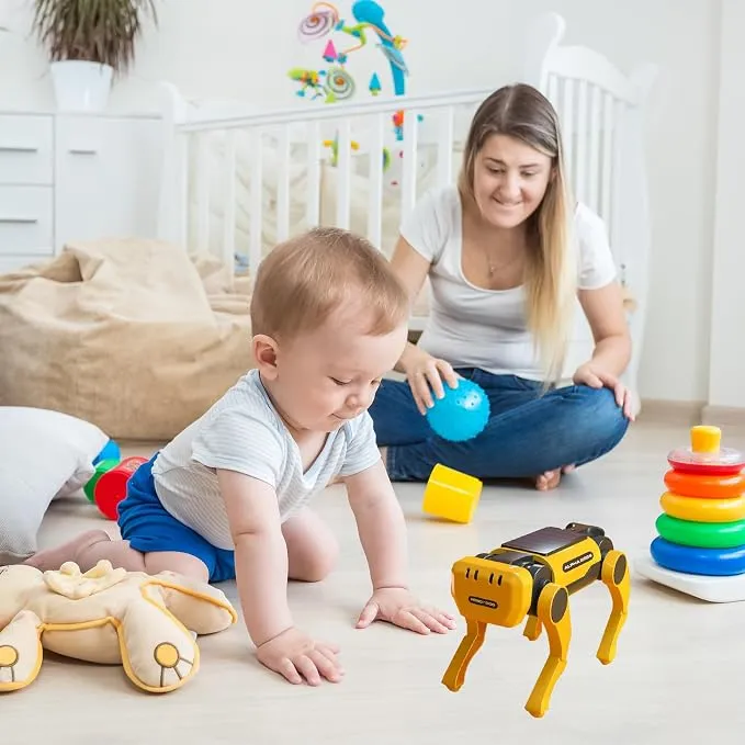 Perro Robot De Juguete Electrónico Solar Mecánico Infantil - Imagen 4