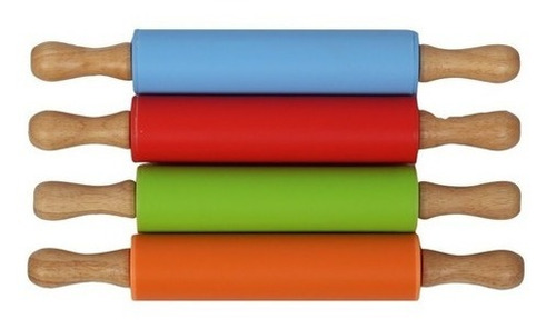 Palote De Amasar De Silicona Y Madera 30 Cm - Imagen 2