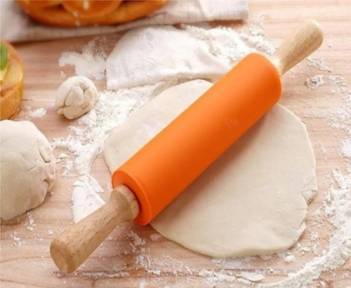 Palote De Amasar De Silicona Y Madera 30 Cm - Imagen 3