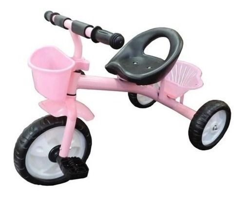Triciclo Infantil De Metal A Pedal Con Canasto - Imagen 2