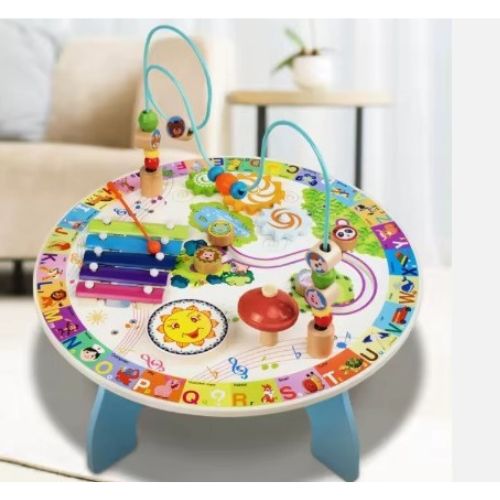 Mesa De Juegos Bebe Multifunción Madera Educativa Didáctica