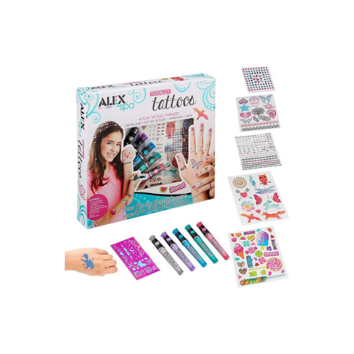 VillTake Kit De Tatuajes Brillantes De 36 Colores | 153 Plantillas Y 2 Gemas Oculares, Regalo De Purpurina Para Niñas