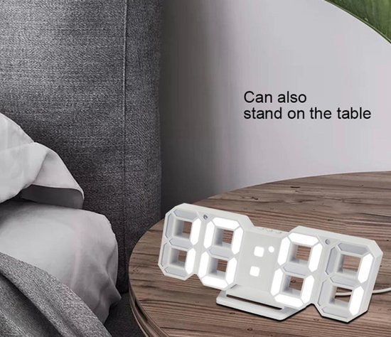 Reloj Despertador Digital Para Mesa O Pared Usb - Imagen 7