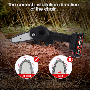 Mini Motosierra Recortadora Eléctrica Inalámbrica De 24v - Imagen 6