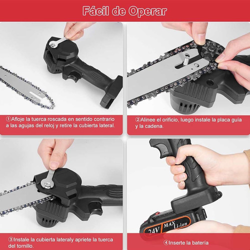Mini Motosierra Recortadora Eléctrica Inalámbrica De 24v - Imagen 2