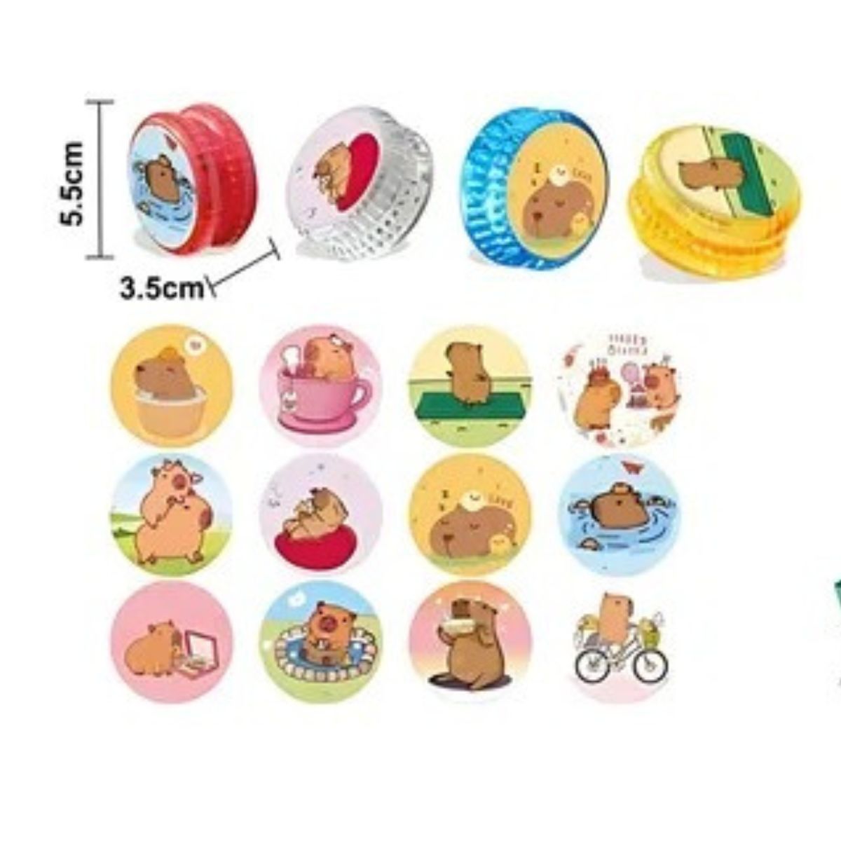 Yo-yo Con Luces Diseño Capibara,4 Colores Con Cuerda - Imagen 7