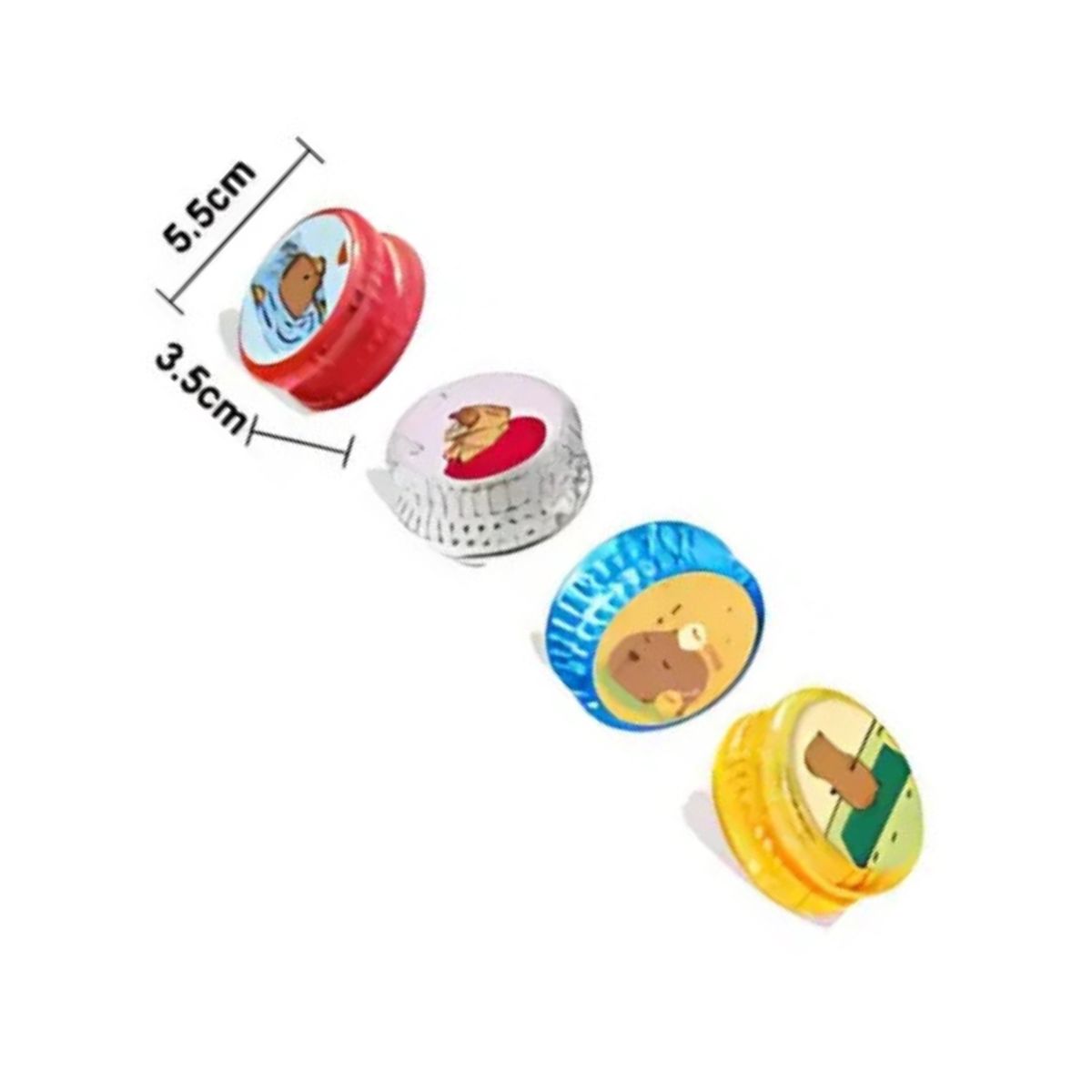 Yo-yo Con Luces Diseño Capibara,4 Colores Con Cuerda - Imagen 2