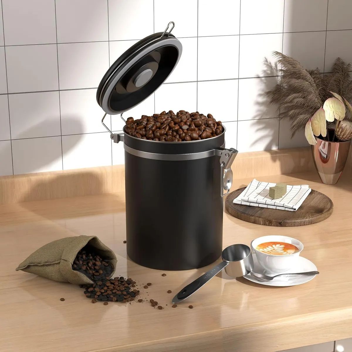 Contenedor Frasco Hermético De Café Sellado Al Vacío - Imagen 6