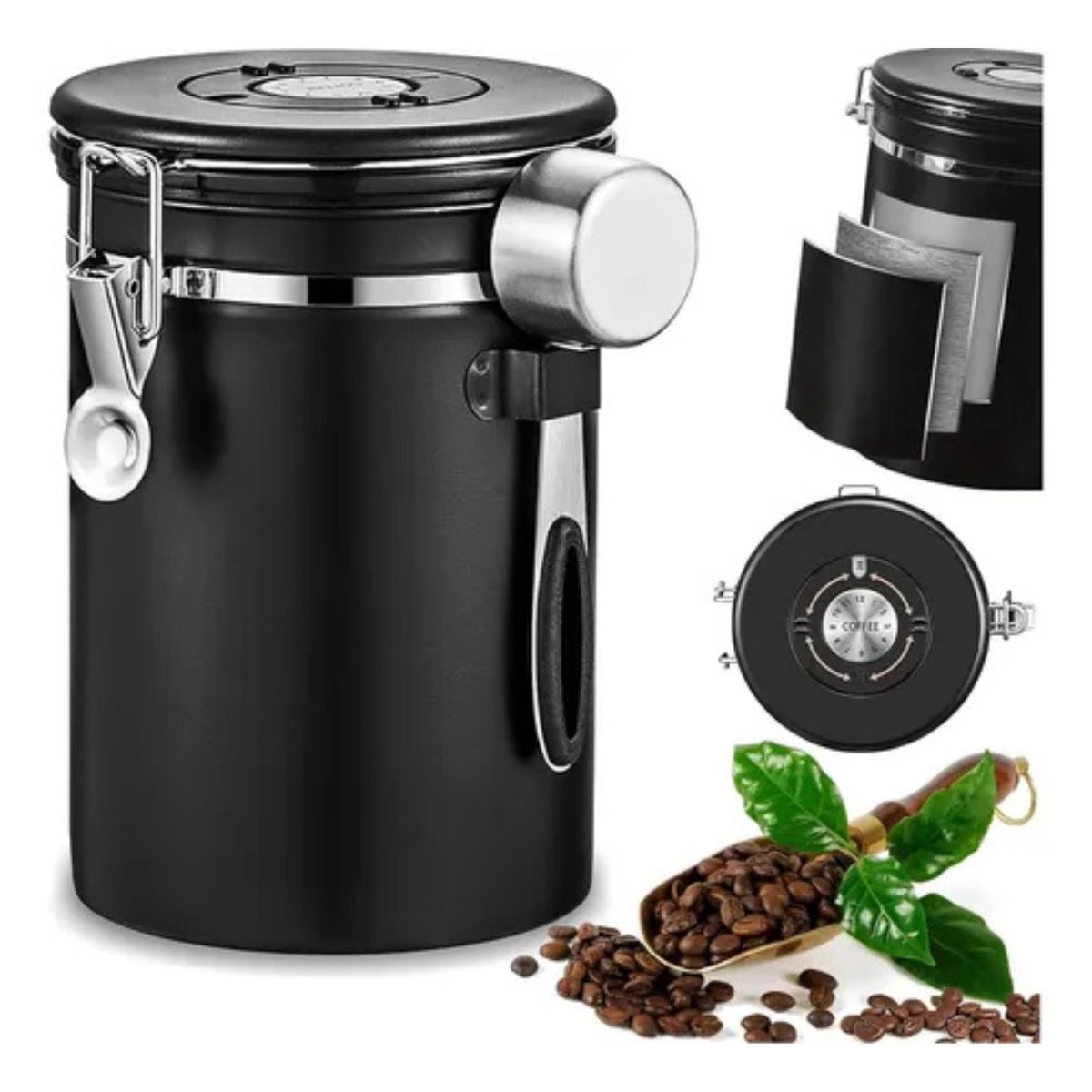 Contenedor Frasco Hermético De Café Sellado Al Vacío - Imagen 8