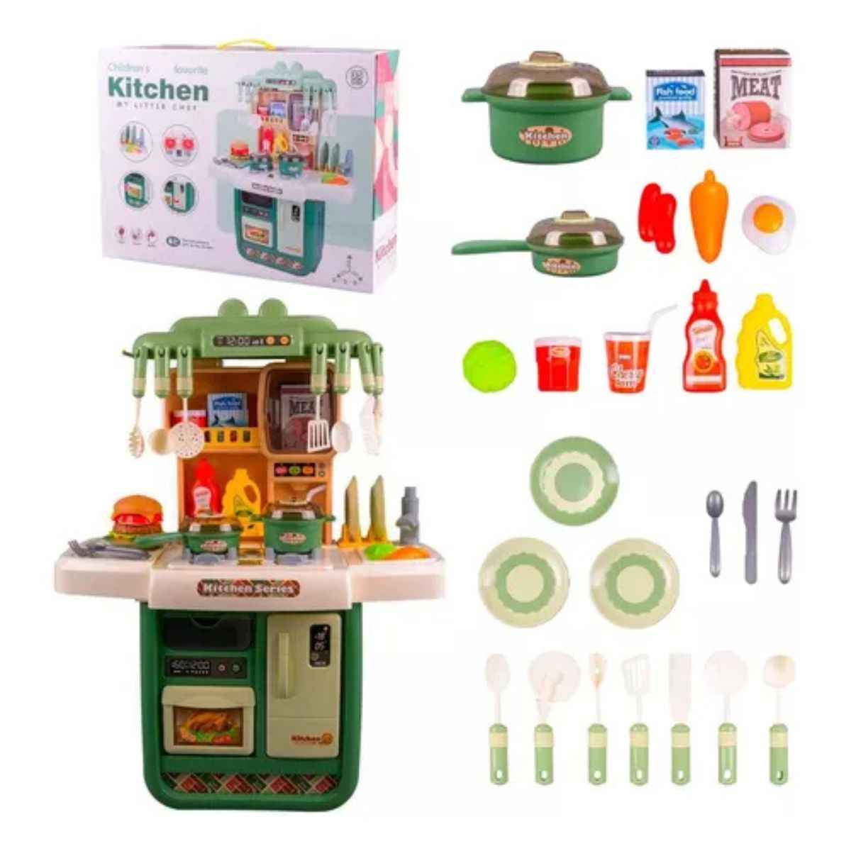 Cocina Infantil Juego Cocinita Con Luces Sonido Y Agua - Imagen 2