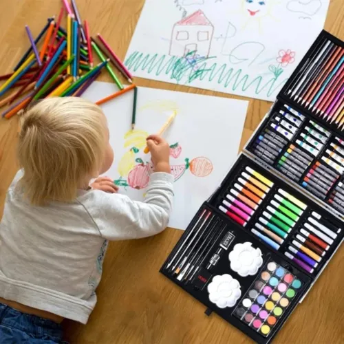 Set Valija Maletín Arte Escolar Didáctico 145 Piezas Pintar® - Imagen 11