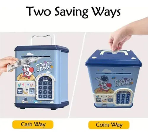 Caja De Seguridad Para Dinero Para Niños Alcancia Infantil - Imagen 5