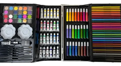 Set Valija Maletín Arte Escolar Didáctico 145 Piezas Pintar® - Imagen 5