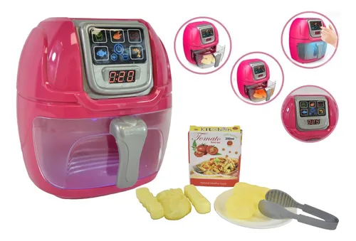 Freidora De Aire De Juguete Con Luz Sonido Y Cronómetro