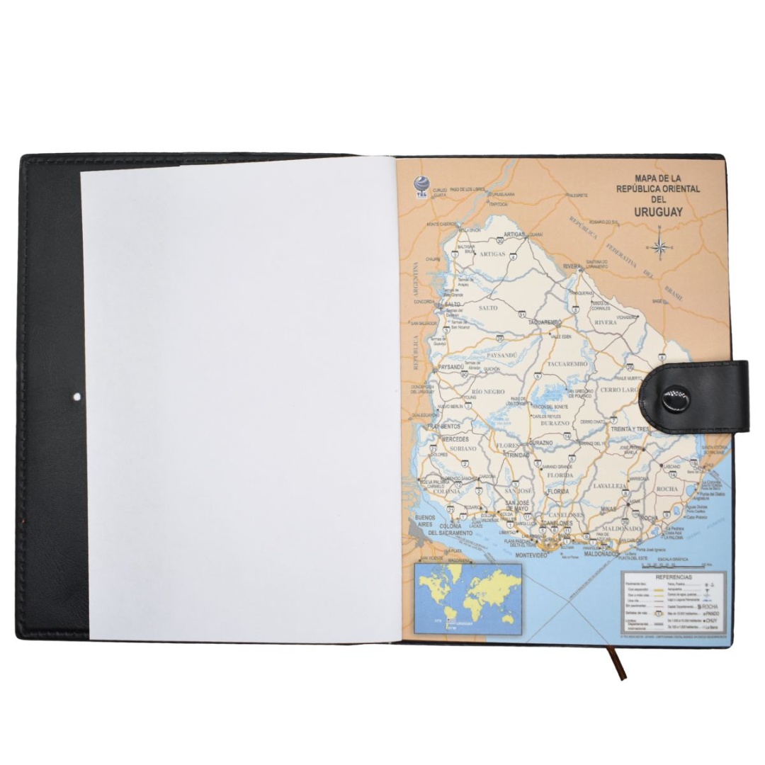 Agenda 2026 Tapa Dura Con Broche Mapa Uruguay Varios Colores - Imagen 5