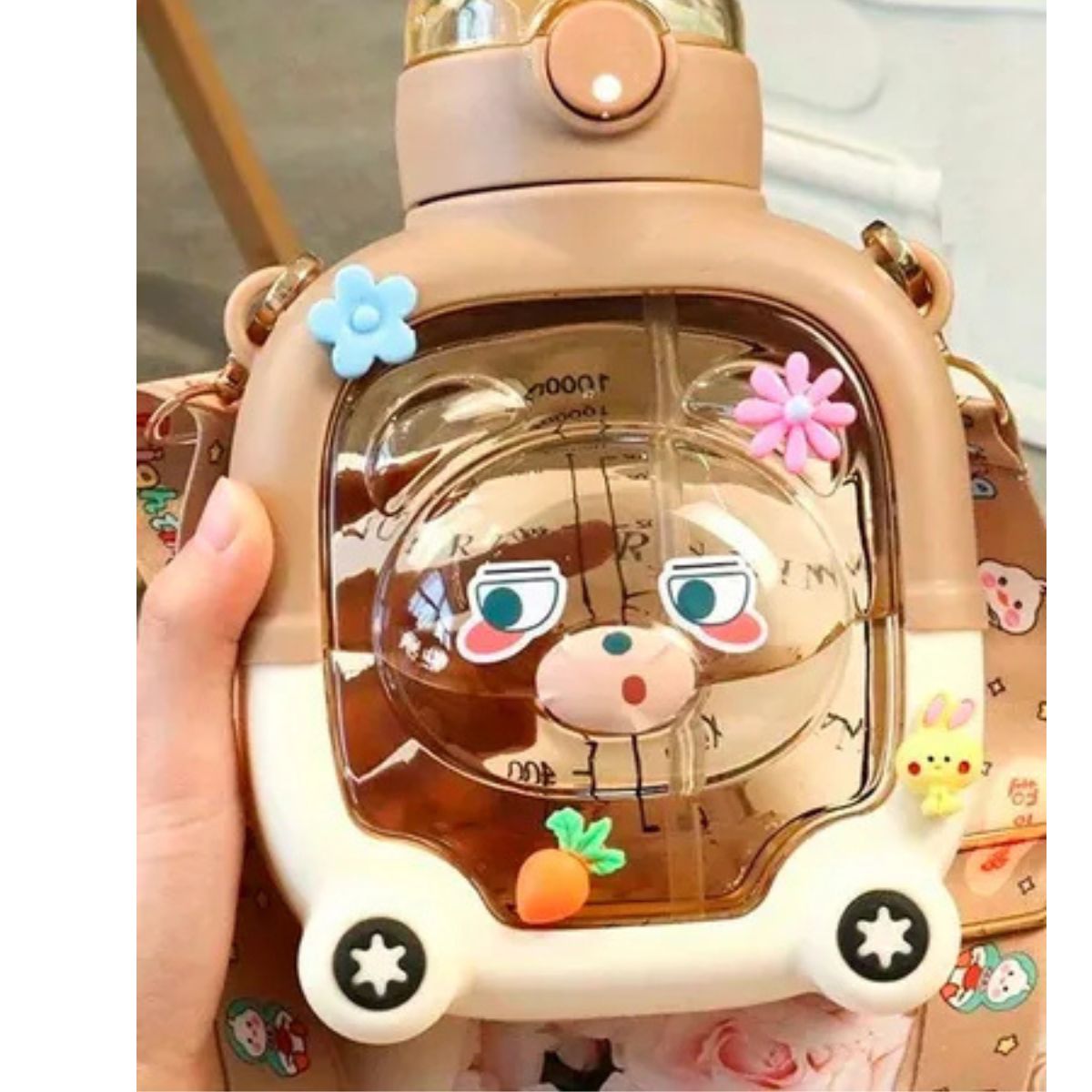 Botella De Agua Infantil Squeeze Bear, 1 Litro + Pegatina - Imagen 7