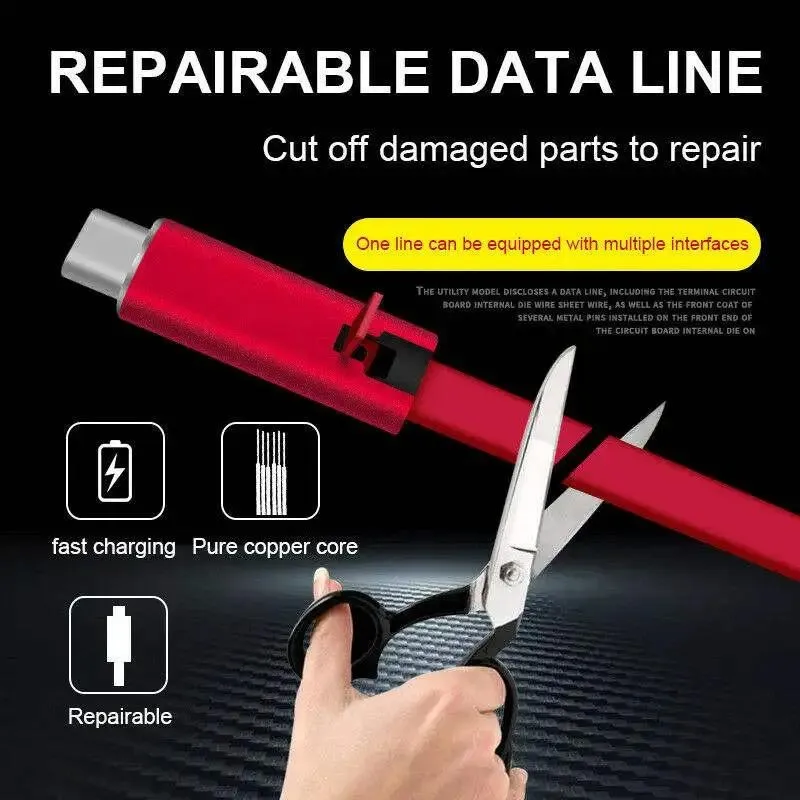 Cable Reforzado Tipo C 1.5m Reparable Carga Rápida Android - Imagen 9