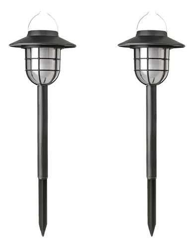 Foco Solar Jardín Estaca Pincho X2 Unidades Colgante - Imagen 2