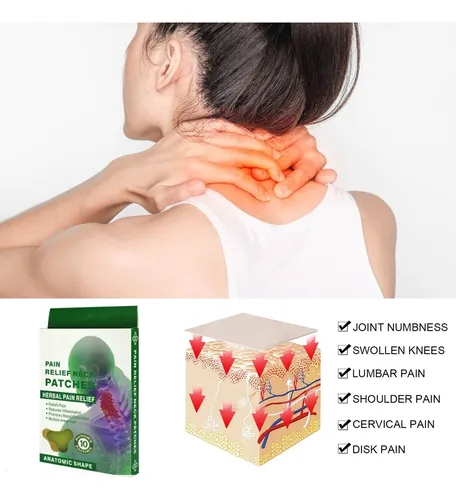 Parches Naturales Para Alivio D Dolor Cervical X 10 Uds - Imagen 4