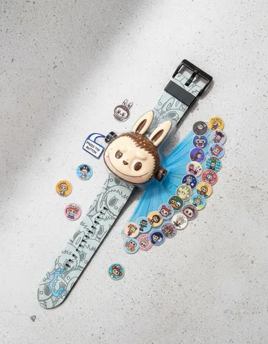 Reloj Diseño Labubu Con 24 Proyecciones Labubu