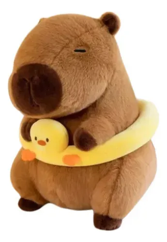 Peluche Capibara Con Flotador 23 Cm Carpincho. Marrón - Imagen 4