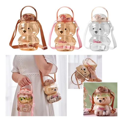 Botella Infantil Antiderrame + Sorbito Diseño Oso - Imagen 6