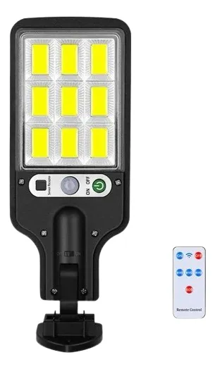 Foco Luz 9 Focos Solar Led Exterior Con Sensor Negro - Imagen 8