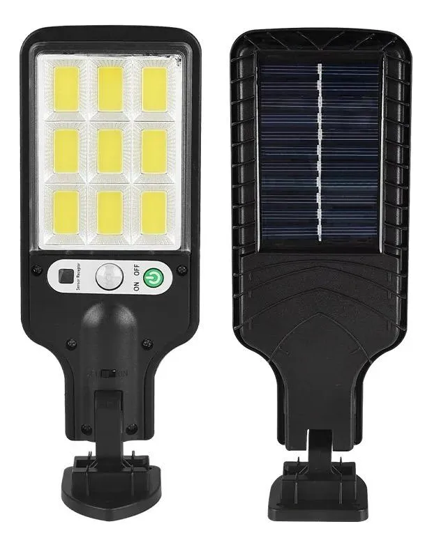 Foco Luz 9 Focos Solar Led Exterior Con Sensor Negro - Imagen 10
