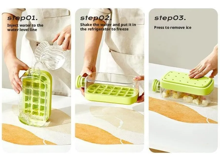 Botella Moldes De Silicona Y Bandejas Para Cubitos De Hielo Con Sorbito - Imagen 9