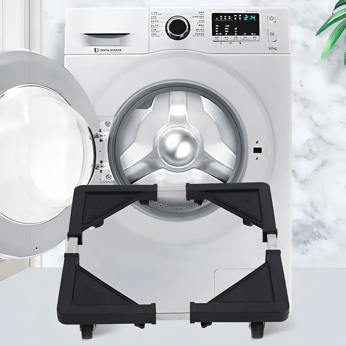 Base Ajustable Con Ruedas Soporte Heladera Cocina Lavarropas