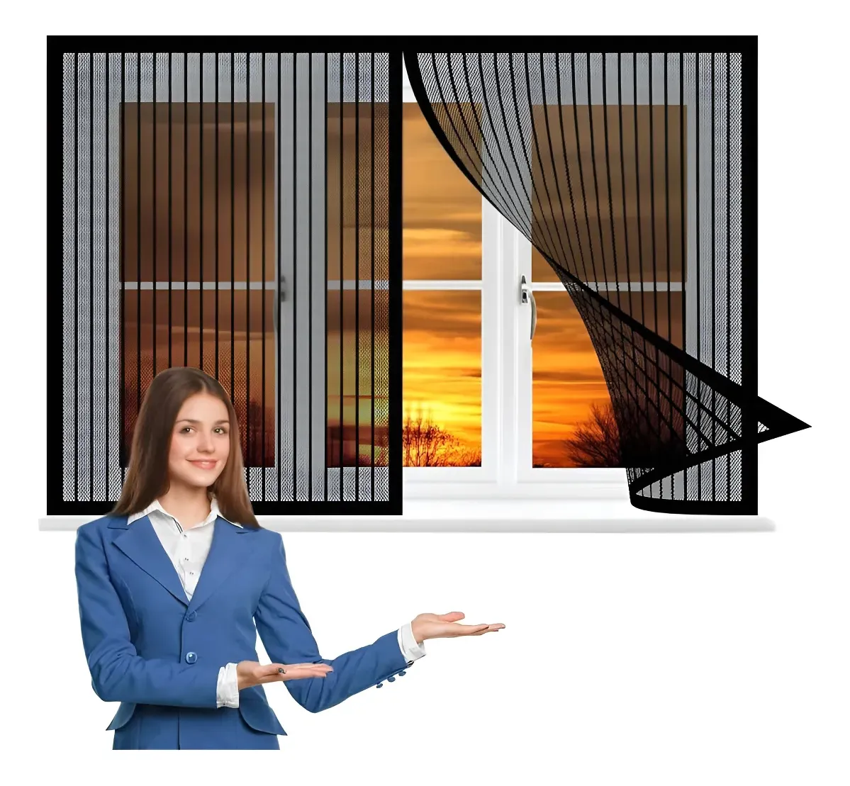 Mosquitero Magnético Ventana 120 X 150 Cm Moscas Insectos