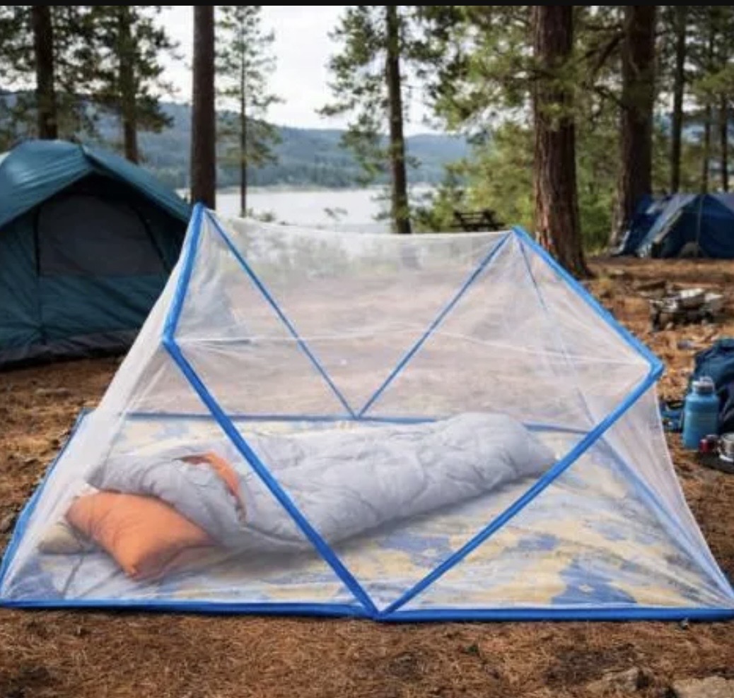 Mosquitero Plegable Para Cama Con Funda Portatil