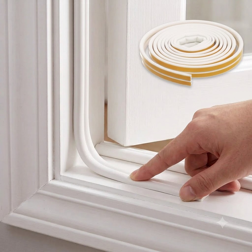 Burlete Para Puertas Y Ventanas De Goma Adhesivo