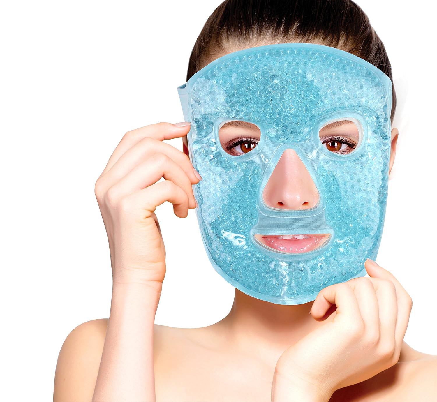 Máscara Facial Gel Frio Caliente Descongestiona Relaja