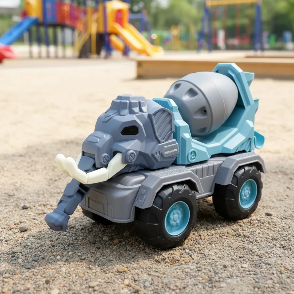 Camión Elefante construcción con volqueta - Imagen 3