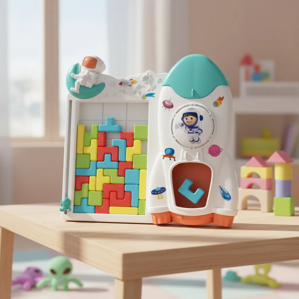Juego Tetris 3d Del Espacio Didáctico Estrategia