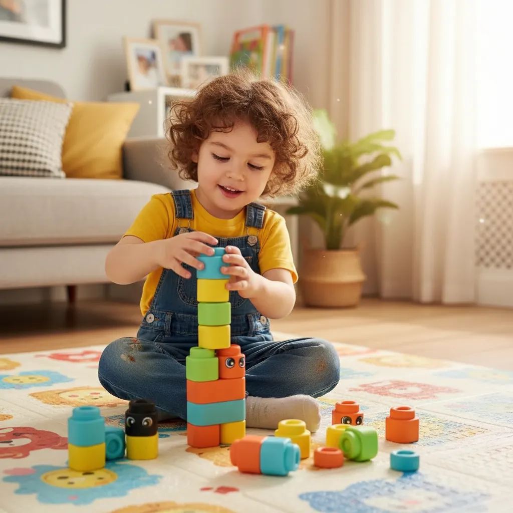 Juego De Bloques De Goma Didáctico 13pcs