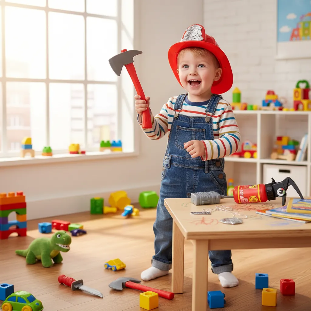 Set De Bomberos 7 Pcs Juguete Infantil Niños
