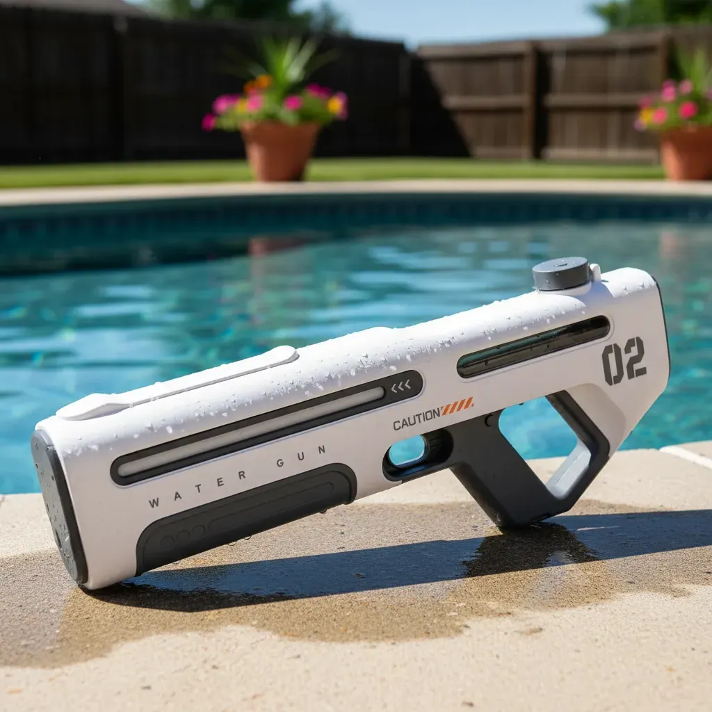Pistola De Agua Eléctrico Recargable Con Ráfaga Automática