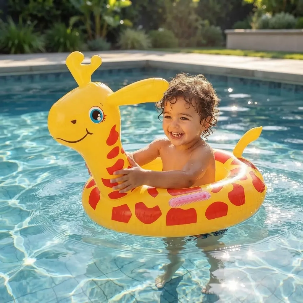 Inflable Salvavidas De Girafa 65 cm