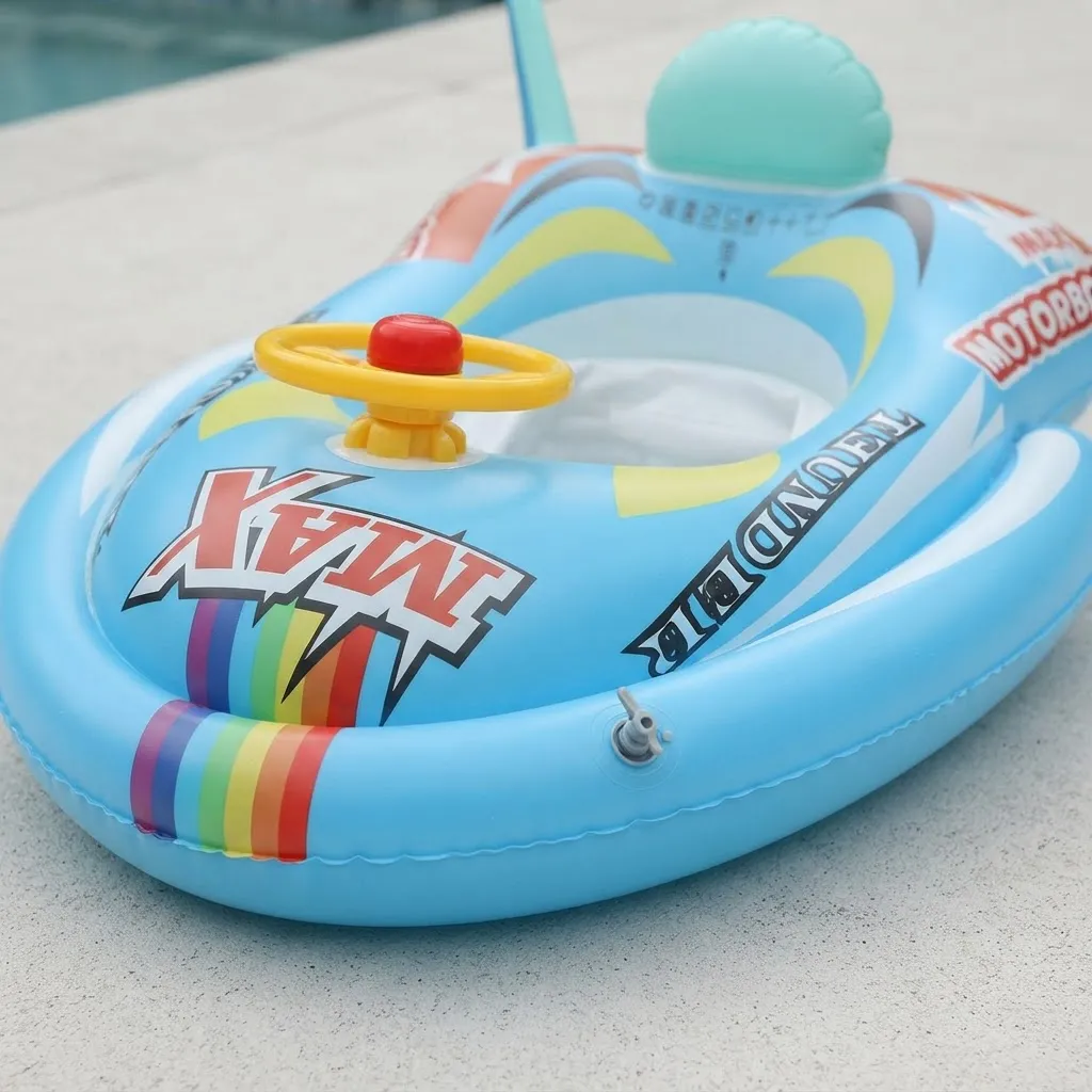 Inflable Nave Espacial Con Volante Y Bocina 70cm - Imagen 2