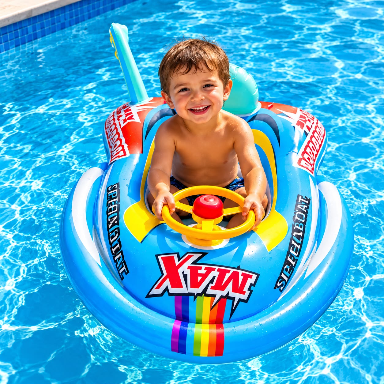 Inflable Nave Espacial Con Volante Y Bocina 70cm